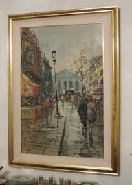 "Street Scene" Original Oil Painting