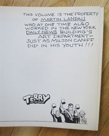 Inside of "Terry and the Pirates" - Mr. Landau's perfect printing!