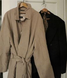 Beautiful Cashmere Overcoat and an Ultra-Suede Trench from Barney's, belonging to Mr. Martin Landau