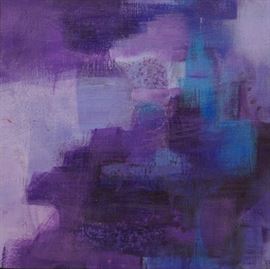 Purple Hues by Kit Hevron Mahoney, Oil, 6x6 
