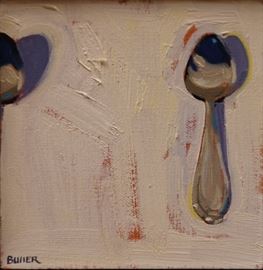 Kitchen Spoons by Samantha Buller, Oil, 6x6