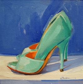 My Dancing Shoes by Samantha Buller, oil 8x8 