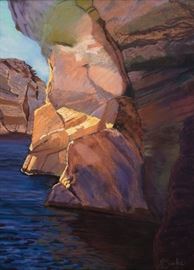 Lake Powell Patina by Janet Sacks Pastel 24x19 