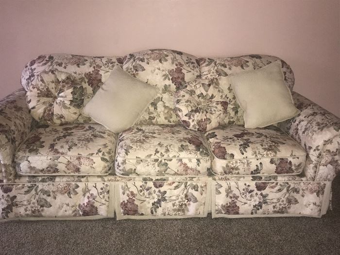 Like new sofa set with love seat and chair. 