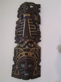 Ethnic masks and sculpture pieces