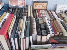 Tons of books, topics like art, gardening, history, and travel plus novels, paperbacks, Bibles