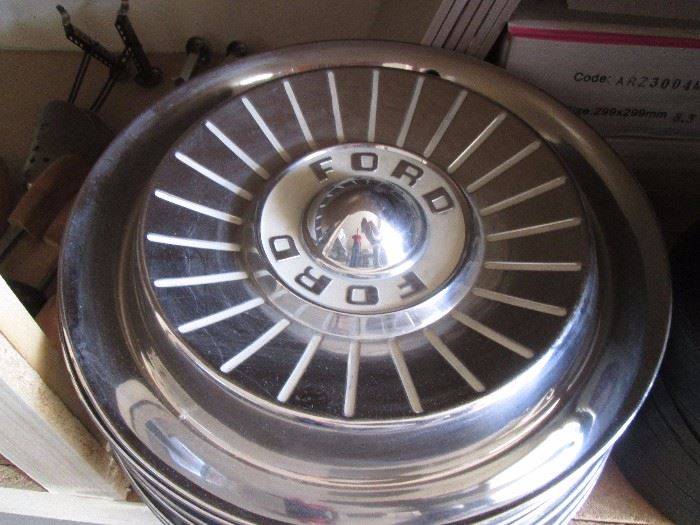 Original 1957 Ford hubcaps