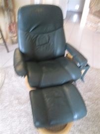 Ekornes chair and ottoman - have a "stressless" sit