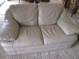 Leather loveseat by Italsofa