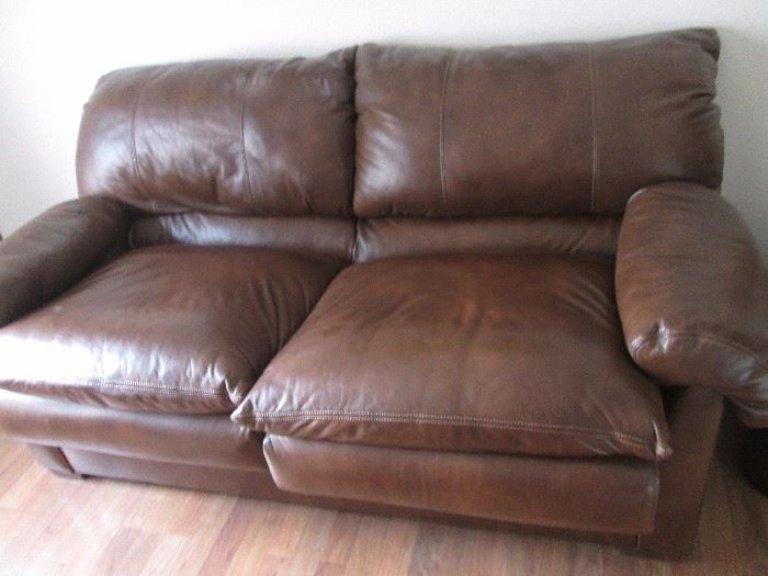 Creative Leather sofa bed - excellent condition