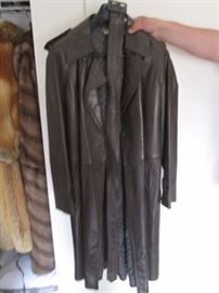 Men's leather coat from France