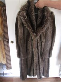 Men's vintage raccoon coat