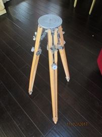 Vintage wood camera stand