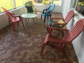 Colorful outdoor furniture