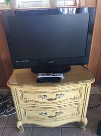 Vintage cabinet and tv