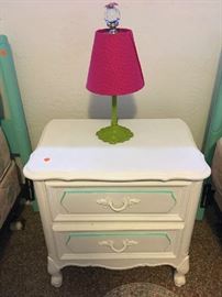 Vintage painted nightstand