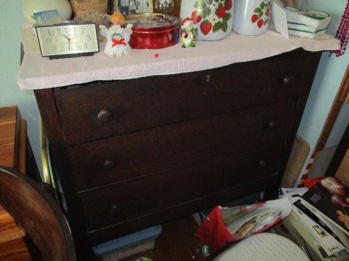 Vintage cherry chest of drawers.  Better photo to come.