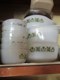 Vintage Fire King.  Just part of the collection.