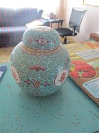 Chinese painted urn.