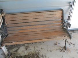 Vintage park bench