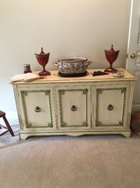 Henredon buffet. Oriental foot bath