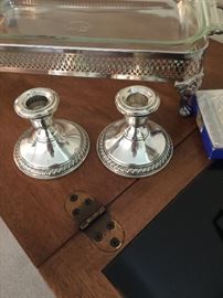 Sterling candlesticks