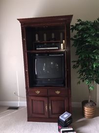 Cherry console cabinet