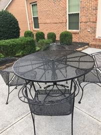 Wrought Iron table with 4 chairs