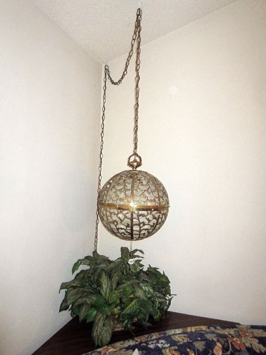 Two Mid Century hanging lamps. 