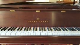 Young Chang baby grand piano and bench