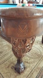 9ft Connelly Canyon Collection "San Carlos" pool table with ball in claw feet, 4 bolt rapid rail system, American made hardwood, leather pockets, fully certified slate, 5" rail and mother of pearl diamond rail sights - comes with extra accessories