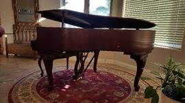 Young Chang baby grand piano and bench