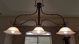 hanging pool 3 head table light