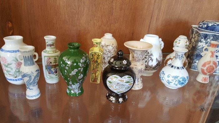 Japanese miniature vase collection 1980