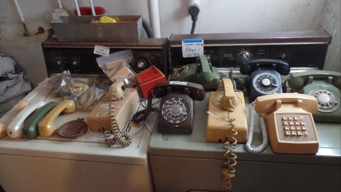 Awesome Dial Phones, brown one brand new