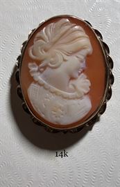 14k cameo