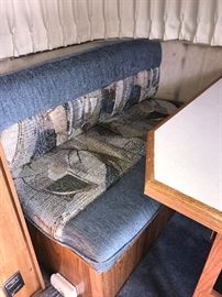 1998  Airstream  Bambi Camper- inside view of dinette nook