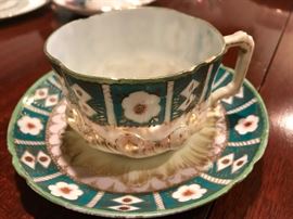 Antique tea cup and saucer (unmarked)
