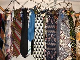 Men's vintage clip ties