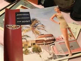 Vintage Johnson Sea-Horse outboard motor catalog- 1957