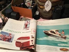 Vintage Johnson Sea-Horse outboard motor catalog- 1957