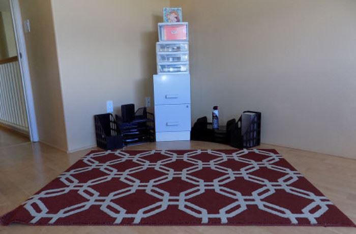 IET089 Office Supplies and Area Rug
