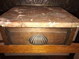 Antique carved umbrella stand