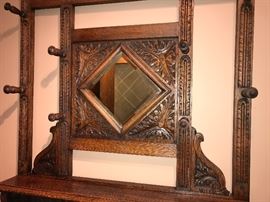 Antique carved umbrella stand