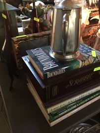 Books and an eastern Airline carafe