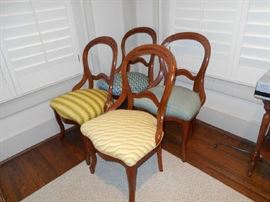 Victorian Balloon Back Chairs