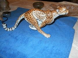Large Herend Cheetah, 15"L