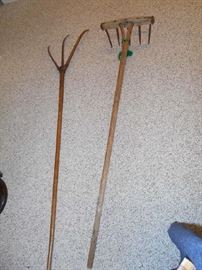 19th C Wood Rakes