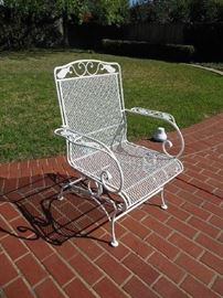 Pair Iron Patio Chairs, 