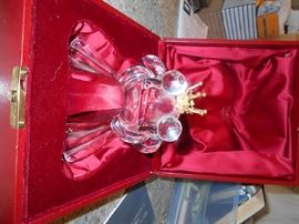 Steuben "Frog Prince" with Gold Crown